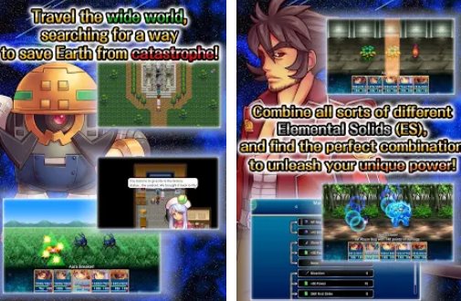 Gameplay screenshot from rpg link of hearts kemco for Android