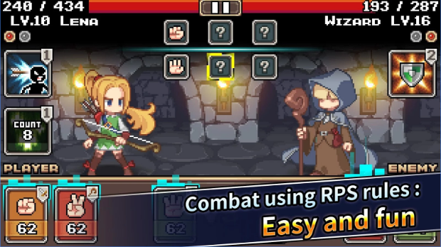 Gameplay screenshot from rps saga for Android