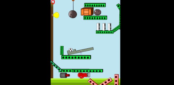 Gameplay screenshot from rube goldberg machines for Android
