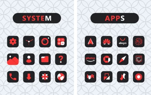 paquete de iconos de rubí MOD APK Android