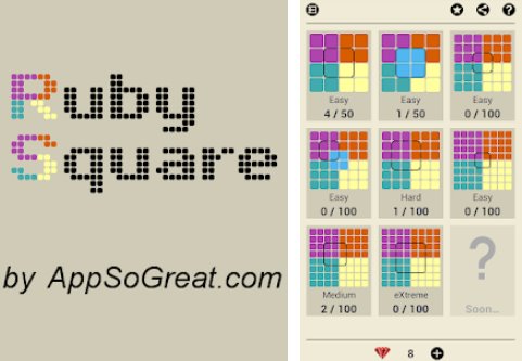 Ruby Square Logical Puzzle-Spiel 700-Levels