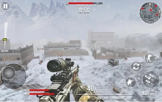 rules of modern world war winter fps shooting game MOD APK Android