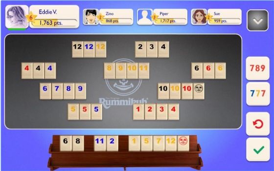 Gameplay screenshot from rummikub for Android
