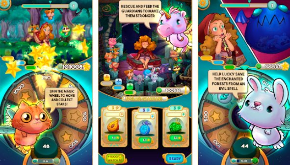 Gameplay screenshot from run lucky a fairy tale star for Android