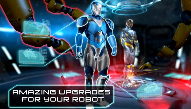 Gameplay screenshot from runbot rush runner robot parkour and running  game for Android