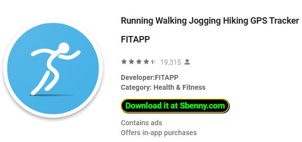 corsa a piedi jogging escursionismo gps tracker fitapp