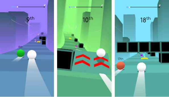 Gameplay screenshot from rushing balls for Android