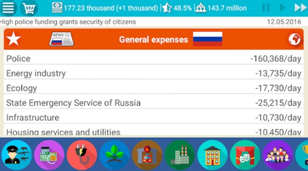 Gameplay screenshot from russia simulator 2 for Android