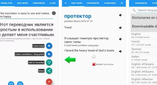traducteur anglais russe MOD APK Android
