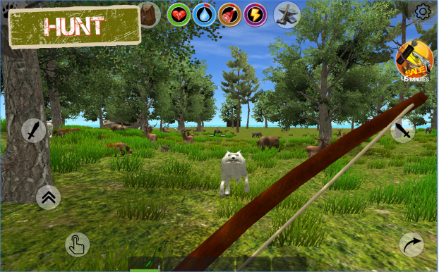 Gameplay screenshot from rustland survival and craft for Android