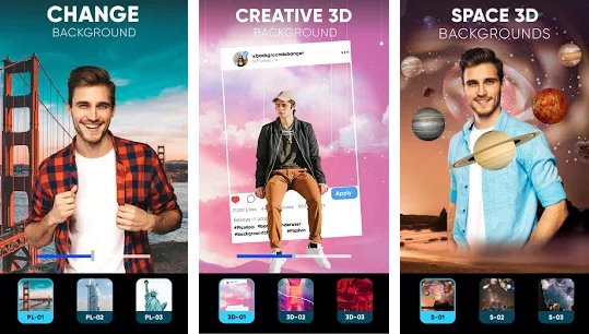 Gameplay screenshot from photo background changer background eraser editor for Android