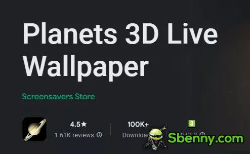 planets 3d live wallpaper