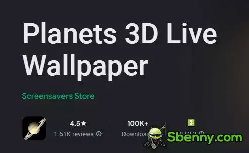 planets 3d live wallpaper