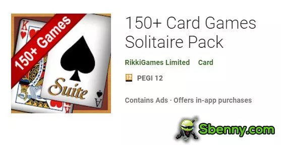 150 plus card games solitaire pack