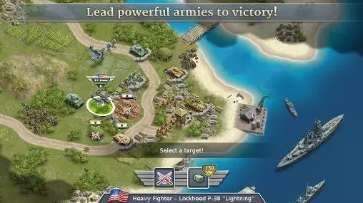 Gameplay screenshot from 1942 pacific front for Android