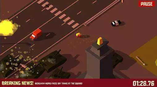 Gameplay screenshot of Pako - Car Chase Simulator MOD APK on Android