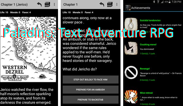  Paladins: Text Adventure RPG