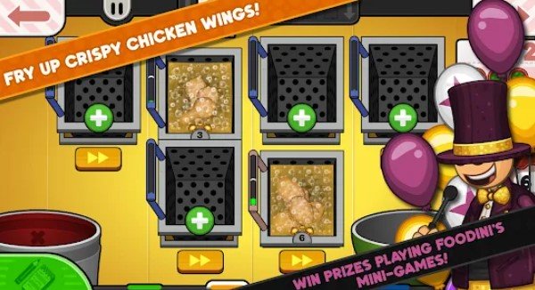 Gameplay screenshot from papa s wingeria to Go for Android