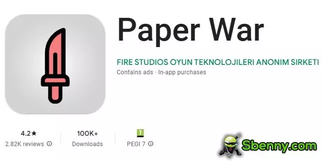  Paper War