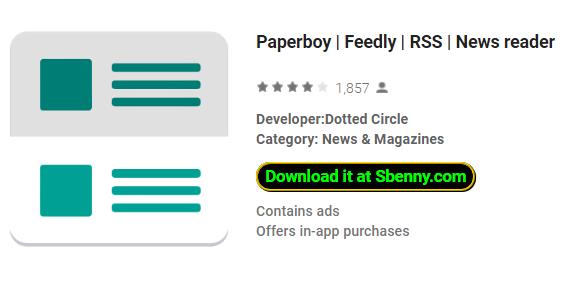  Paperboy | Feedly | RSS | News reader
