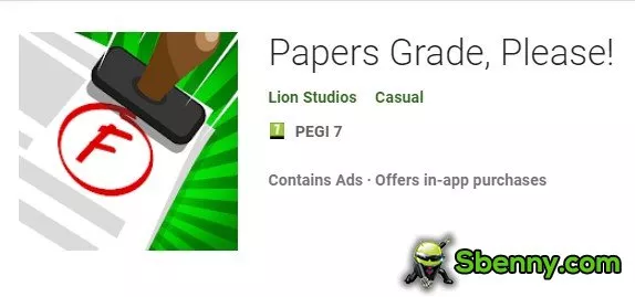 papers grade please