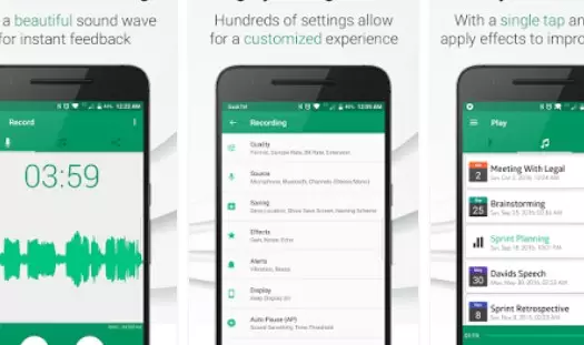 Gameplay screenshot from parrot voice recorder for Android