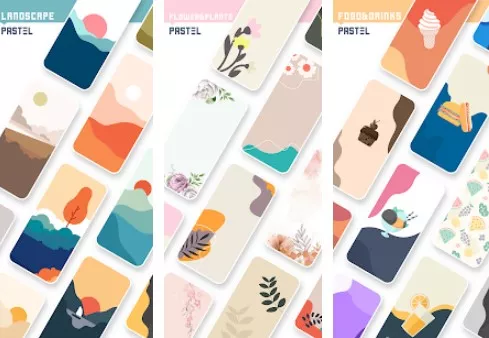 Gameplay screenshot from pastel wallpapers for Android