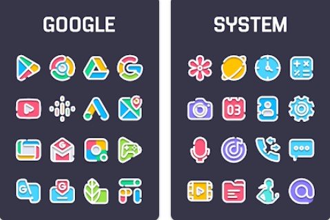Gameplay screenshot from pastelina icon pack for Android