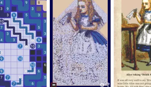 Gameplay screenshot from pathpix alice for Android