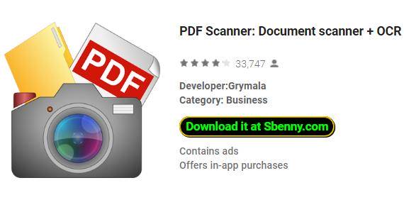  PDF Scanner: Document scanner + OCR Free