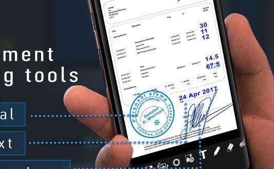 Gameplay screenshot from pdf scanner document scanner plus ocr free for Android