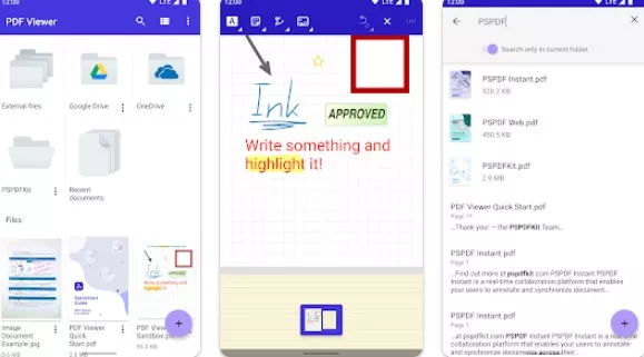 Gameplay screenshot from pdf viewer pro for Android