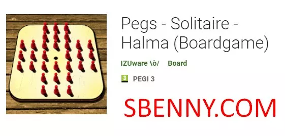  Pegs - Solitaire - Halma (Boardgame)
