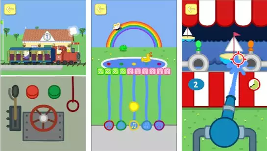 Gameplay screenshot from peppa pig theme park for Android
