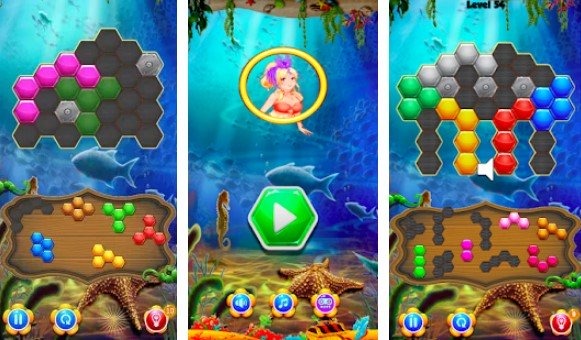 Gameplay screenshot from perfect fit block puzzle for Android