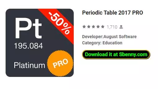 periodic table 2017 pro