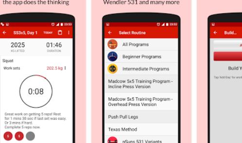 Gameplay screenshot from personal training coach for Android