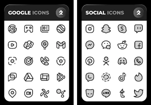 Gameplay screenshot from phantom black icons on sale for Android