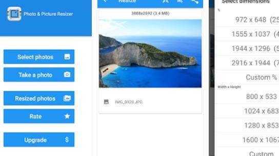 Gameplay screenshot from photo and picture resizer for Android