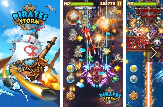 pirates storm ship battles