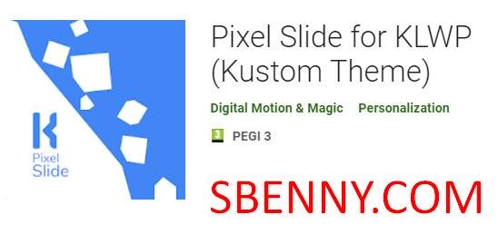  Pixel Slide for KLWP (Kustom Theme)