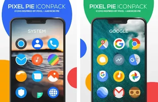 Gameplay screenshot from pixels icon pack for Android