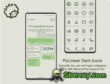 pixlinear dark icon pack