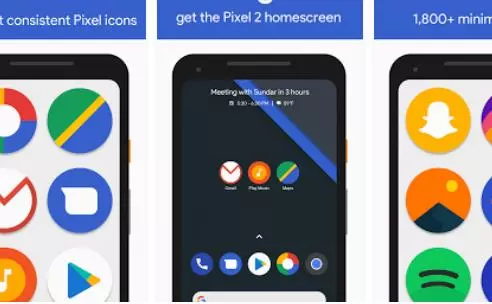 Gameplay screenshot from pixly pixel 2 icon pack for Android