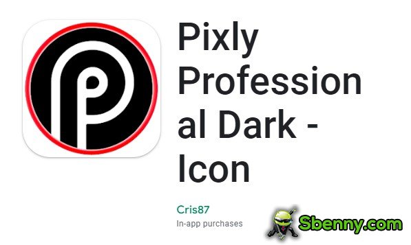 pixly professional dark icon