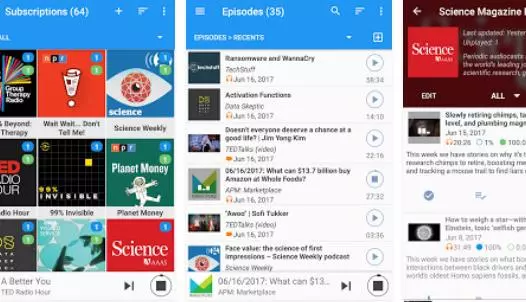 Gameplay screenshot from podcast republic podcast and audiobook app for Android