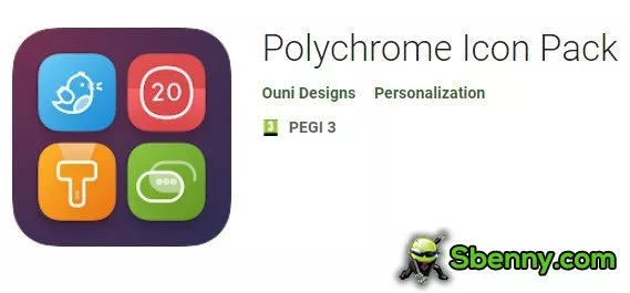 Gameplay screenshot from polychrome icon pack for Android