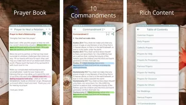 Gameplay screenshot from prayer book for Android