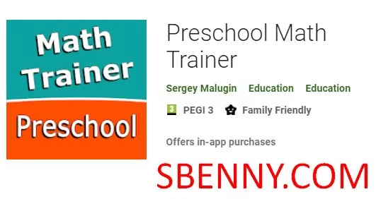 preschool math trainer