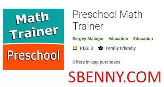 preschool math trainer